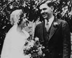 Rev. and Mrs. Mills at their traditional Western wedding